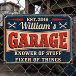 Custom Mechanic Home Decor Metal Sign - Personalized Birthday Gifts For Husband, Dad, Grandpa - Tools And Talent