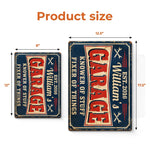 Custom Mechanic Home Decor Metal Sign - Personalized Birthday Gifts For Husband, Dad, Grandpa - Tools And Talent