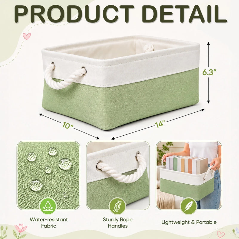 Custom Storage Basket - Personalized Birthday Gifts For Wife, Daughter, Besties, Sisters, Granddaughter, Grandma, Mom, Yourself - Personal Garden Of Birth Flowers