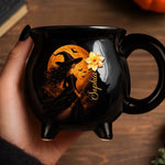 Custom 12oz Ceramic Cauldron Coffee Mug - Personalized Halloween Witchy Gifts For Wife, Daughter, Besties, Sisters, Granddaughter, Grandma, Mom, Yourself - Witch Mode On