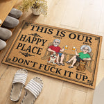 Custom Home Decor Decorative Mat - Personalized Summer Vacation And Travel Gifts For Husband And Wife, Him And Her - Our Little Peaceful Haven