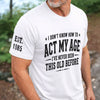 Custom Unisex T-Shirt With Design On Sleeve - Personalized Birthday Gifts For Husband, Son, Grandson, Brother, Grandpa, Dad, Yourself - Built Different