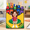 Custom Kids Wooden Pencil Holder - Personalized Back To School Gifts For Kids - Ready To Shine