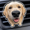 Custom Photo Squishy Nose Car Vent Clip – Personalized Birthday Gifts For Dog Lovers, Dog Dad And Mom - Happiness Is A Wagging Nose