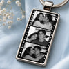 Custom Photo Metal Keychain - Personalized Anniversary Wedding Gifts For Husband And Wife, Him And Her - My Favorite Place Is You