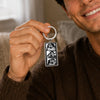 Custom Photo Metal Keychain - Personalized Anniversary Wedding Gifts For Husband And Wife, Him And Her - My Favorite Place Is You