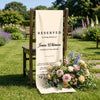 Custom Wedding Chair Sign - Personalized Memorial Sympathy Gifts For Brides & Grooms - Forever In Our Hearts