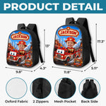 Custom Photo Kids Front Printed Backpack - Personalized Back To School Gifts For Kids - Little Hero Big Dreams