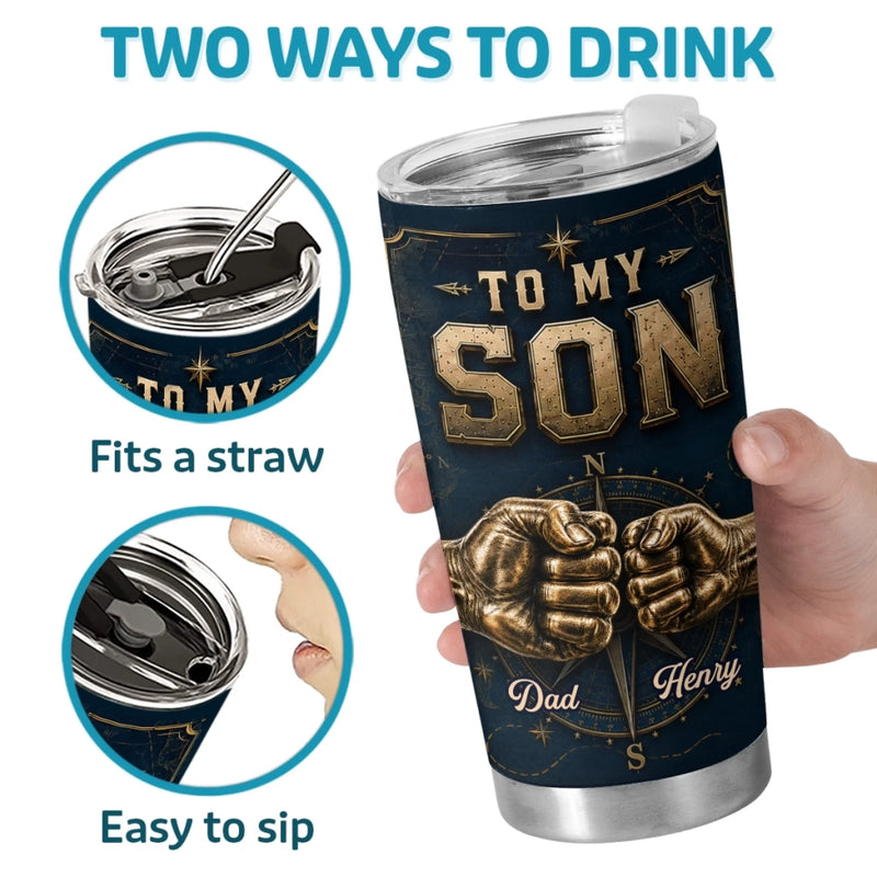 Custom Tumbler - Personalized Birthday Gifts For Son - Stay Strong And Believe In Yourself