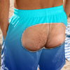 Custom Funny Men Swim Trunks - Personalized Birthday Gifts For Husband, Son, Grandson, Brother, Grandpa, Dad, Yourself - Looking Back