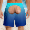 Custom Funny Men Swim Trunks - Personalized Birthday Gifts For Husband, Son, Grandson, Brother, Grandpa, Dad, Yourself - Looking Back