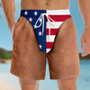 Custom Funny Patriotic Men Swim Trunks - Personalized Birthday Gifts For Husband, Son, Grandson, Brother, Grandpa, Dad, Yourself - Walk Away Winner
