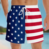 Custom Funny Patriotic Men Swim Trunks - Personalized Birthday Gifts For Husband, Son, Grandson, Brother, Grandpa, Dad, Yourself - Built For Laughs
