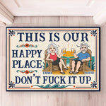 Custom Home Decor Decorative Mat - Personalized Summer Vacation And Travel Gifts For Husband And Wife, Him And Her - Love Lives Here, Always