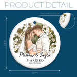 Custom Photo First Christmas Ceramic Ornament - Personalized Anniversary Christmas Wedding Gifts For Husband And Wife, Him And Her - The Best Roll Of My Life