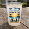 Custom Beach House Party Cups - Personalized Summer Vacation And Travel Gifts For Mom, Dad, Brother, Sister - Make Summer Memories