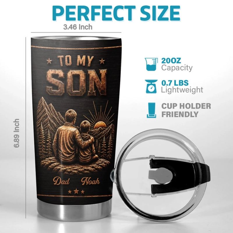 Custom Tumbler - Personalized Birthday Gifts For Son - Keep Moving Forward Always