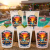 Custom Poolside Party Cups - Personalized Summer Vacation And Travel Gifts For Mom, Dad, Brother, Sister - Pool Days Forever