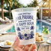 Custom Poolside Party Cups - Personalized Summer Vacation And Travel Gifts For Mom, Dad, Brother, Sister - Sun Splash Repeat