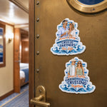 Custom Photo Cruise Ship Door Magnet - Personalized Summer Vacation And Travel Gifts For Mom, Dad, Brother, Sister - Cruising With My Crew
