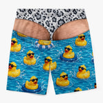 Custom Funny Underwear Illusion Men's Gifts - Personalized Beach Shorts