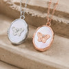 Custom Photo Butterfly Locket - Personalized  Memorial Sympathy Gifts For Loss Of Mom, Dad - Forever In Our Hearts