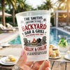 Custom Backyard Bar Party Cups - Personalized Summer Vacation And Travel Gifts For Mom, Dad, Brother, Sister - Savor The Moment