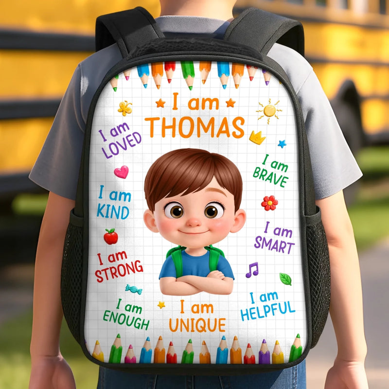 Custom Kids Backpack & Water Bottle Set - Personalized Back To School Gifts For Kids - New Season New Smiles