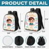 Custom Kids Backpack & Water Bottle Set - Personalized Back To School Gifts For Kids - New Season New Smiles