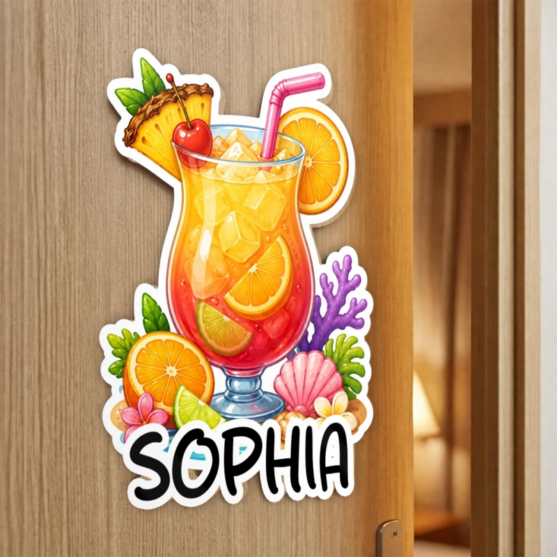 Custom Magnetic Sheet - Personalized Summer Vacation And Travel Gifts For Mom, Dad, Brother, Sister - Sweet Times Together