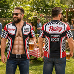 Custom Funny T-shirt - Personalized Halloween Costume Summer Vacation And Travel Gifts For Husband, Son, Grandson, Yourself - Turbocharged Power In A Shirt