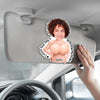Custom Photo Squishy Acrylic Car Visor Ornament - Personalized Anniversary Wedding Gifts For Husband And Wife, Him And Her - The Best Copilot Ever
