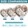 Custom Photo Acrylic Badge Reel - Personalized Memorial Sympathy Gifts For Loss Of Mom, Dad - Gone From Sight Not From Heart