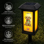 Custom Photo Day Of The Dead Solar Garden Light - Personalized Pet Memorial Sympathy Gifts For Dogs, Cats - A Beautiful Soul Is Never Forgotten