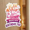 Custom Cruise Magnetic Sheet - Personalized Summer Vacation And Travel Gifts For Women, Besties, Sisters, BFF - Sailing Into Memories