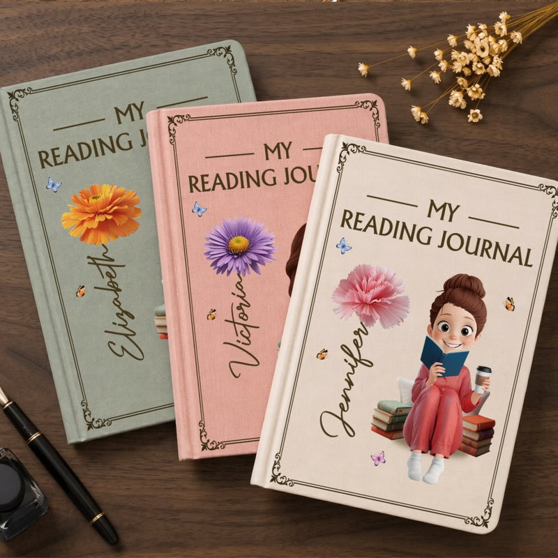 Custom Reading Journal - Personalized Bookish Gifts For Book Lovers, Bookworms, Readers - Books Are My Escape