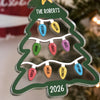 A Family's Love Is A Gift That Keeps On Giving - Family Personalized Custom Ornament - Acrylic Custom Shaped - Christmas Gift For Family Members