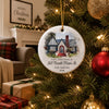 Custom Photo There's Snow Place Like Home - Family Personalized Custom Ornament - Ceramic Round Shaped - Christmas Gift For Family Members, First Christmas