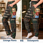 Custom Name Book Lover Gifts - Personalized Lounge & Sweatpants