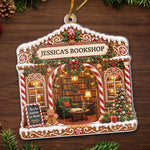 Custom Acrylic Ornament - Personalized Christmas Bookish Gifts For Book Lovers, Bookworms, Readers - Books Are My Sanctuary