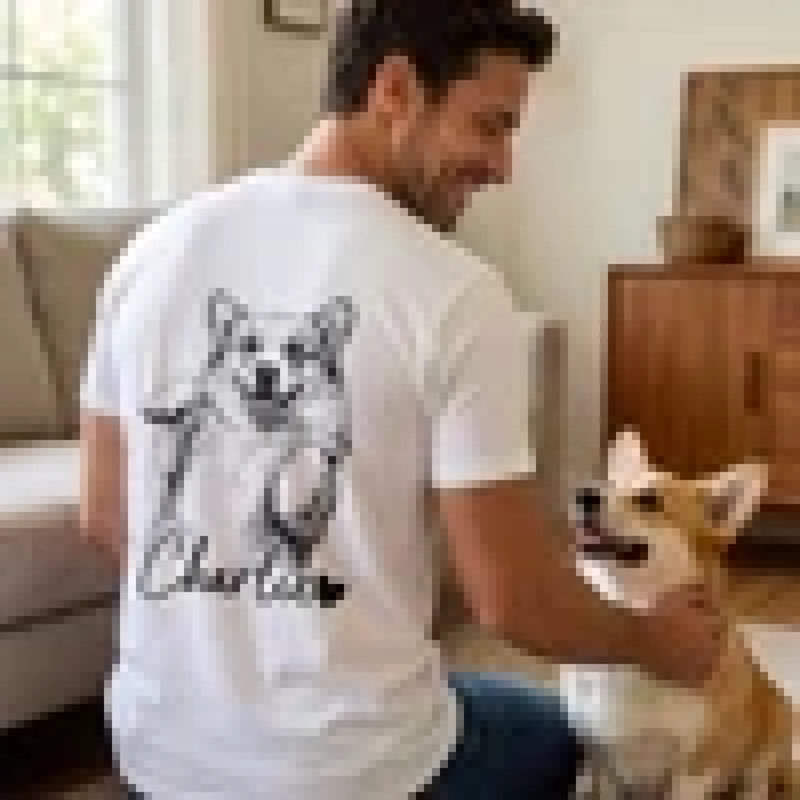 Custom Photo Unisex T-shirt - Personalized Father's Day Birthday Gifts For Dog Cat Lovers, Dog Dad And Mom, Cat Owners - Furry Friends Forever