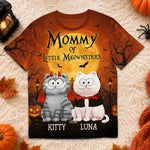 Custom Pumpkin T-shirt - Personalized Halloween Costume Birthday Gifts For Cat Lovers, Cat Mom And Dad - Pumpkin Purr Patrol