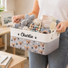 Custom Photo Storage Basket - Personalized  Birthday Gifts For Dog Cat Lovers, Dog Dad And Mom, Cat Owners - Life Is Better With My Pet