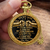 Custom Photo Pocket Watch - Personalized Birthday Gifts For Son - My Hero And My Pride