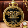 Custom Pocket Watch - Personalized Birthday Gifts For Son - My Hero And My Pride