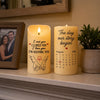 Custom LED Candle - Personalized Anniversary Wedding Gifts For Husband And Wife, Him And Her - Sweetest Anniversary Light