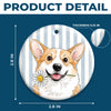 Custom Photo Ceramic Ornament - Personalized Birthday Gifts For Dog Cat Lovers, Dog Dad And Mom, Cat Owners - Merry Christmas My Cute Friend