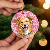 Custom Photo Ceramic Ornament - Personalized Birthday Gifts For Dog Cat Lovers, Dog Dad And Mom, Cat Owners - Merry Christmas From My Heart