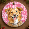 Custom Photo Ceramic Ornament - Personalized Birthday Gifts For Dog Cat Lovers, Dog Dad And Mom, Cat Owners - Merry Christmas From My Heart