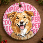 Custom Photo Ceramic Ornament - Personalized Birthday Gifts For Dog Cat Lovers, Dog Dad And Mom, Cat Owners - Merry Christmas From My Heart